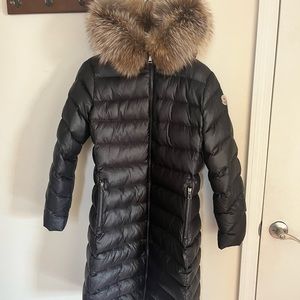 Mncler Long Puffer with Fur hood